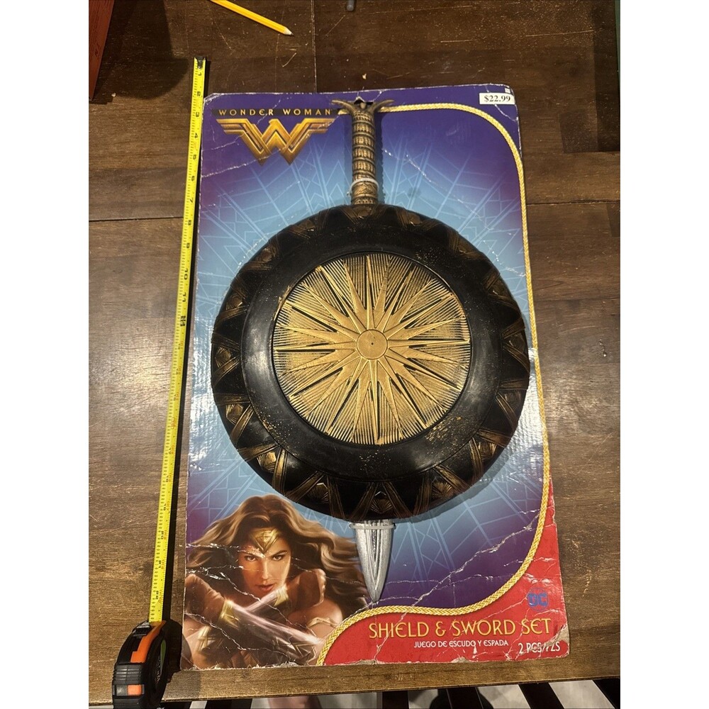 Wonder Woman plastic Cosplay Sword & Shield Costume Prop Halloween Gift Tactical